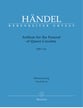 Anthem for the Funeral of Queen Caroline, HWV 264 SATB Vocal Score cover